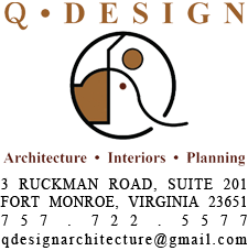 Q-Design Logo QDesign Logo Q Design Logo - A Hampton Roads Architecture Firm- Interiors, Waterfront, Renovations, Additions, Historic Preservation, Veterinary hospitals, Churches, Residential & Commercial